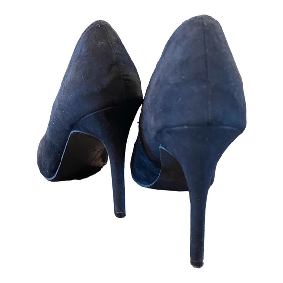 LAUREN CONRAD, BLACK SUEDE 4” HEELS.PERFECT GO-TO FOR ANY OUTFIT. SIZE 7 1/2M. - Picture 3 of 5